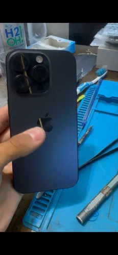 CARCAÇA IPHONE 15 PRO AZUL*SOMENTE CARCAÇA*