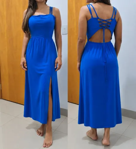Vestido azul - eventos e casamento - tamanho M