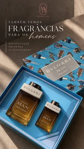 Perfume masculino Bvulgari caixa