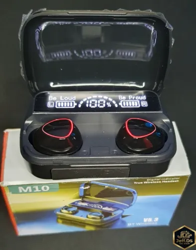 Fone Sem Fio M10 TWS Bluetooth 5.1 + Power Bank Integrado (NOVO) - Envio Rápido