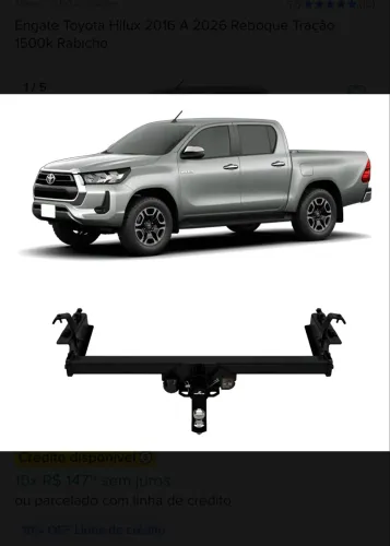 Rabicho original da HILUX