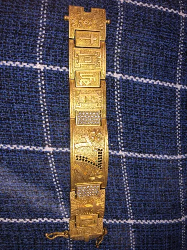 Bracelete + Cordão moeda antiga