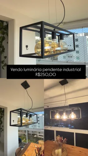 Vendo luminária pendente industrial