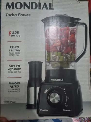 Liquidificador mundial turbo power, nunca usado.
