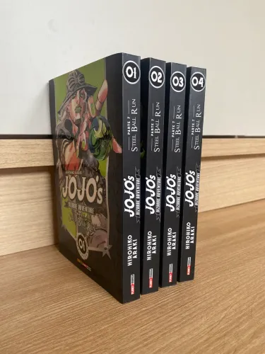 Mangás Jojo?s Bizarre Adventure Parte 7 Steel Ball Run 1 ao 4