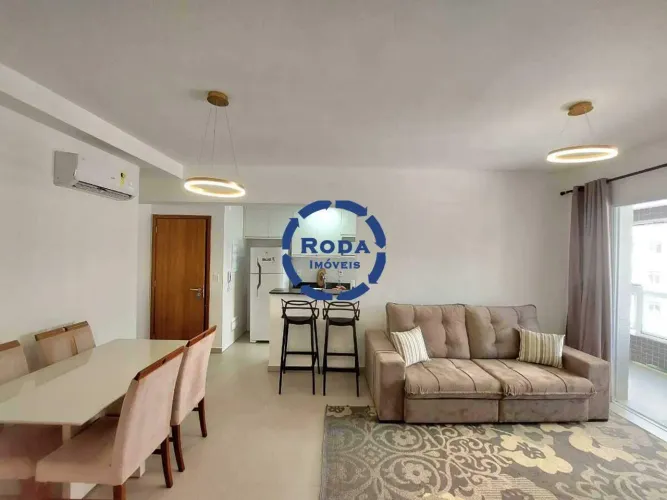 Apartamento 2 suites Mobiliado para Locação  Boqueirão, Santos