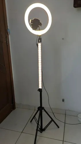 Ring Light 1,5m + Suporte celular