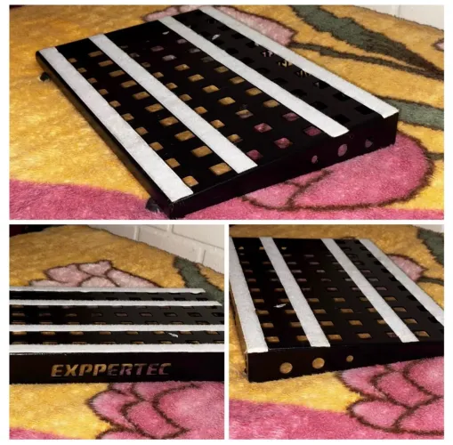 Pedalboard e escudo guitarra