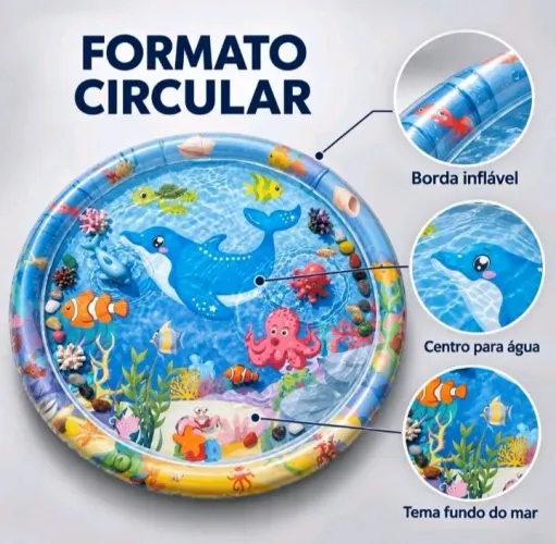 Tapete de água para bebê