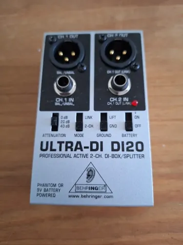 Direct Box Behringer Ultra-DI DI20 - Único Dono (Perfeito Estado)