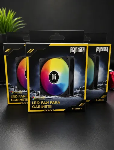 Kit com 5 Fan Revenger rgb