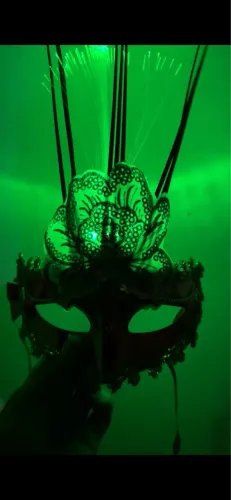 12 Máscaras com Led Carnavalesca