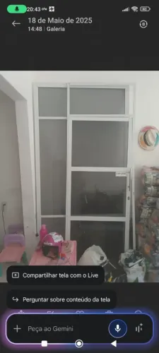 Vidro porta e parede 