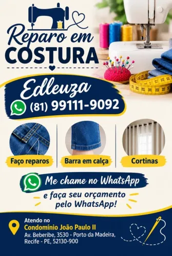 Reparos de costura em geral 