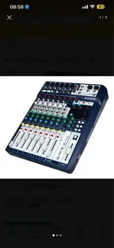 MESA DE SOM SOUNDCRAFT SIGNATURE 10 CANAIS
