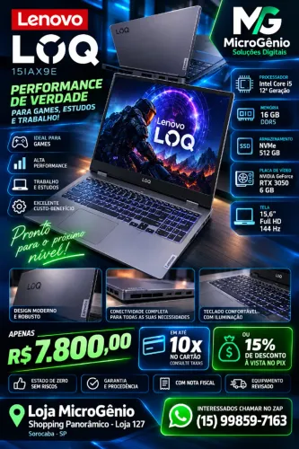 Notebook Lenovo LOQ