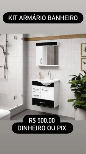 Kit Armário Banheiro Viena