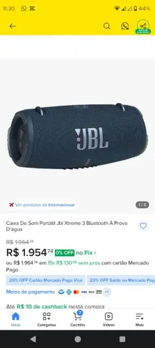 CAIXA JBL X EXTREME3 TOP BARATAAA A PROVA DÁGUA