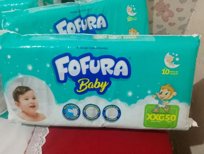 Fralda XXG Fofura 50 unidades 