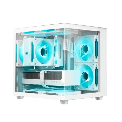 Gabinete Gamer C3Tech Aquarius MT-G720WH White *Sem Fan Led* - WZetta