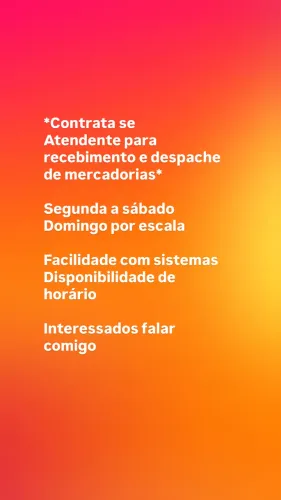 Atendente para receber e despachar mercadorias
