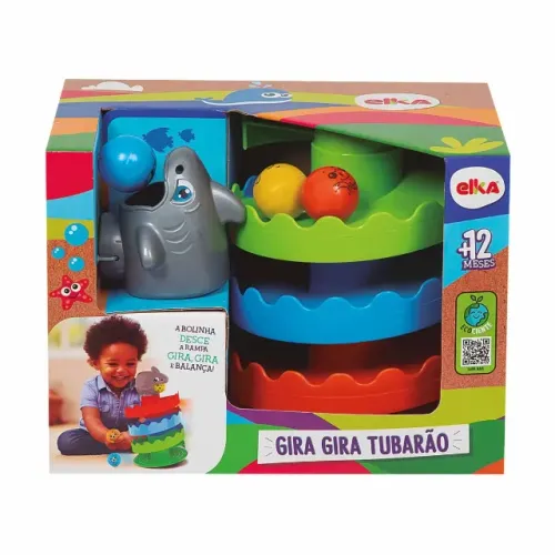 Gira gira tubarão elka brinquedos