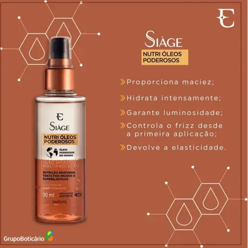 Nutri Óleos Poderosos Siàge Eudora Bifásico 90ml