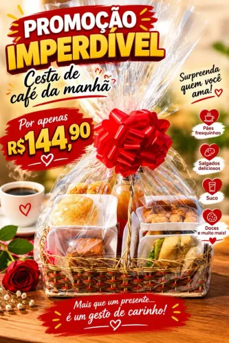 Cesta de café da manhã 