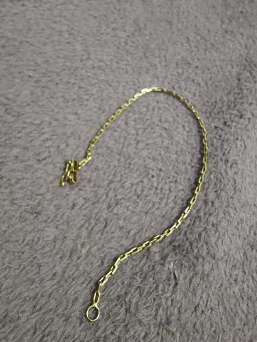 Pulseira Ouro 18K 750 - Elos Retangulares / Caixa - Original.
