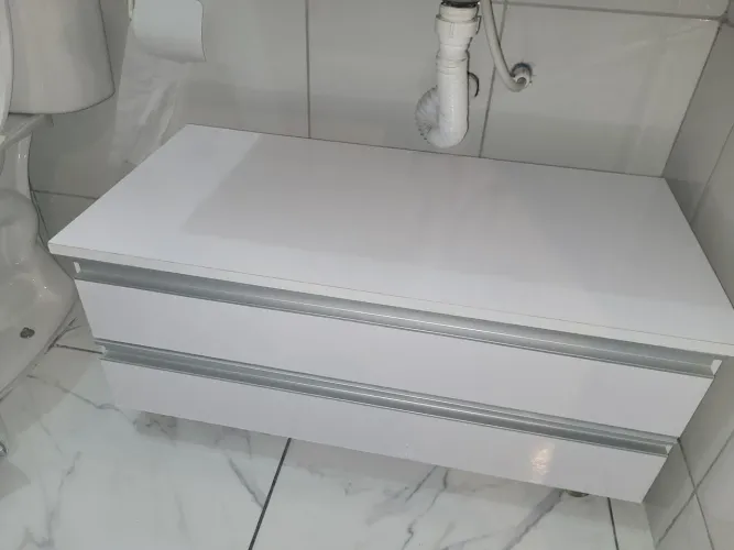 Gabinete banheiro rodinha 80cm