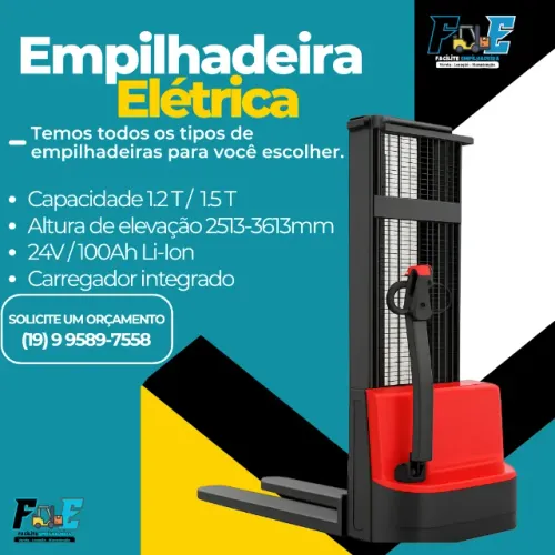 VENDA EMPILHADEIRA ELÉTRICA (PATOLADA)