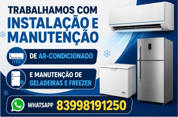 Manutenção Geladeiras freezer e instalação e manutenção de ar-condicionado