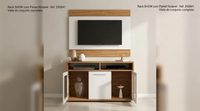 Rack com painel Show Notável