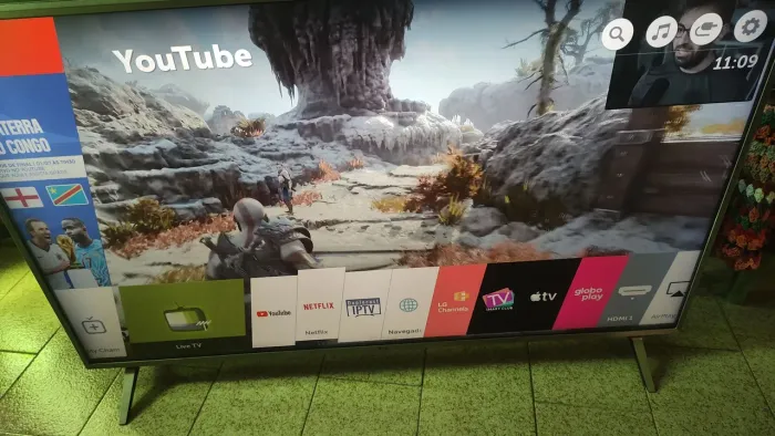 LINDA TV LG 50 4K SMART PERFEITA COMOLETA PEZINHO CONTROLE ENTREGO