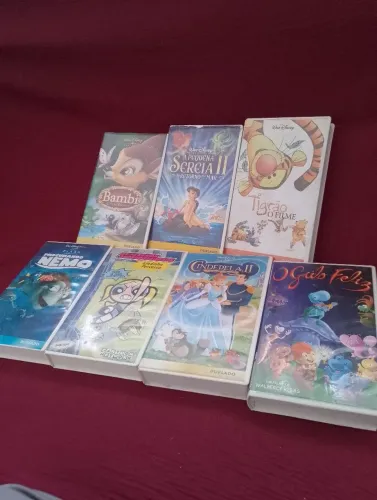 Fitas Vhs infantil lote com 7 desenhos