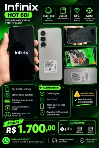 Infinix 256gb 8+8GB Ram NFC GYRO