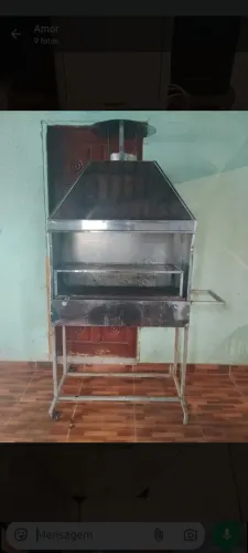 Churrasqueira de inox grande
