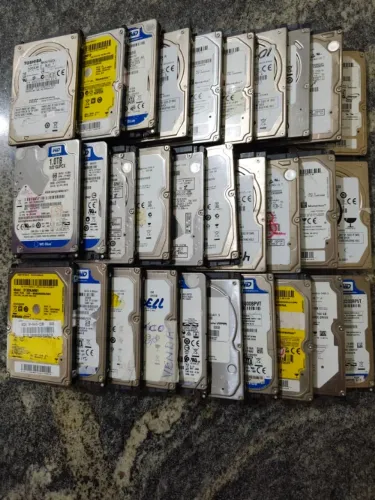 Lote 30 Hds de 2,5 com defeitos! Várias marcas e capacidades, até 1TB. (Leia a descrição)!