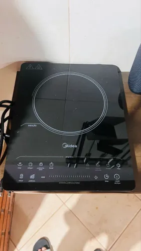 Fogão 1 boca por indução midea