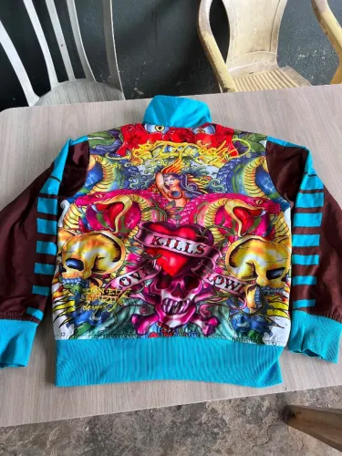 Blusa ED HARDY Love Kills Slowly Impecável!