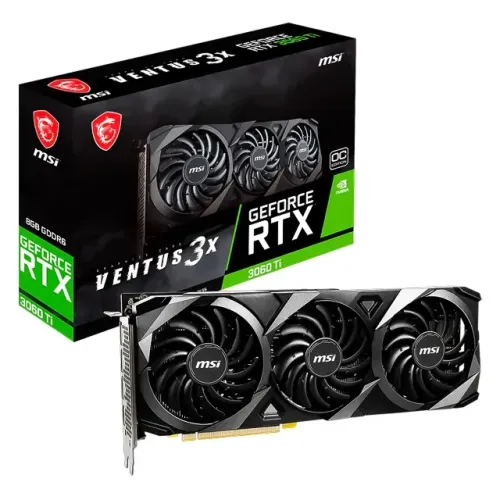 Placa de Vídeo RTX-5060TI 8GB GDDR7 128BIT MSI Ventus 3X Oc 912-V812-099 - Lacrada na caix