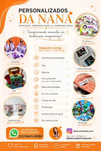 Papelaria personalizada e lembrancinhas