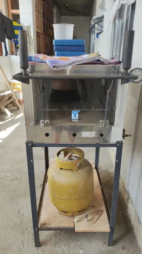 Forno a Gás Industrial (Modelo FB 450) com Suporte e Pedra Refratária