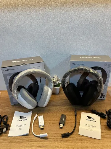 Headset gamer smailwolf lp80 sem fio novo