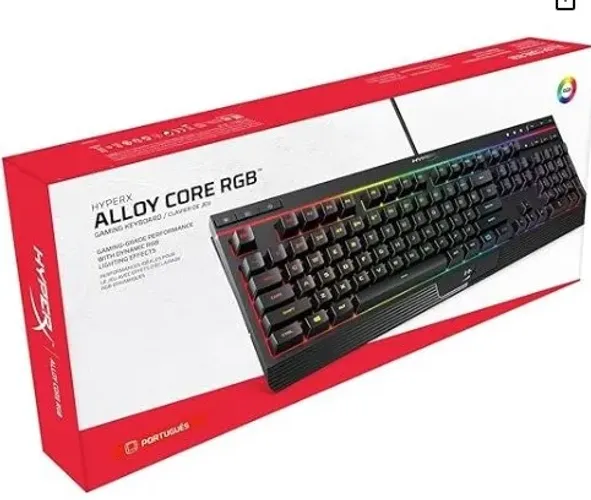 HyperX Teclado Gamer HyperX Alloy Core RGB, ABNT2, PRETO
