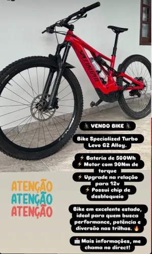 Vendo E-bike ou troco por moto do meu interesse!