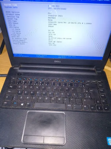 Notebook Dell sem HD funcionando sem bateria