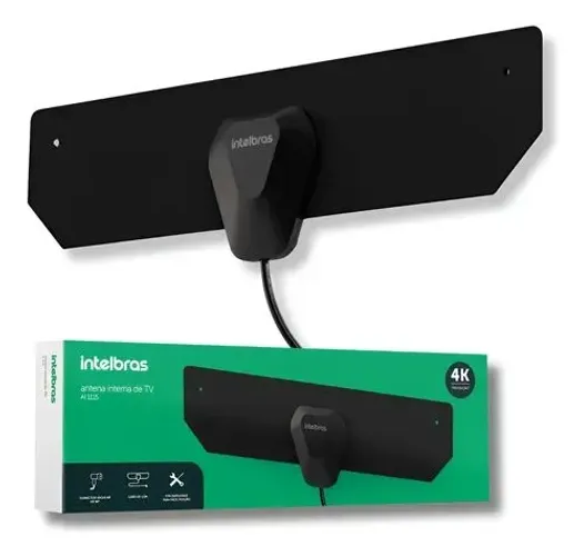 Antena Interna Digital Uhf Hdtv 4k Intelbras Ai1115 Cabo 1,5 - Gtech