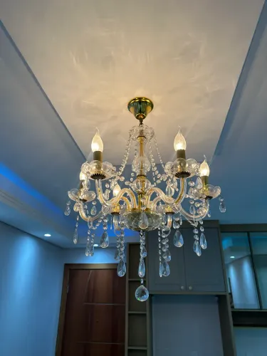 Lustre com 6 braços/lampadas