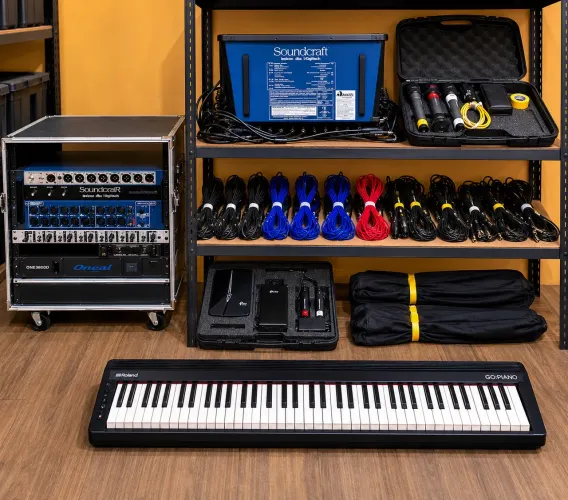 KIT PROFISSIONAL COMPLETO PARA SHOWS, BANDA, ESTÚDIO, IGREJA OU EVENTOS